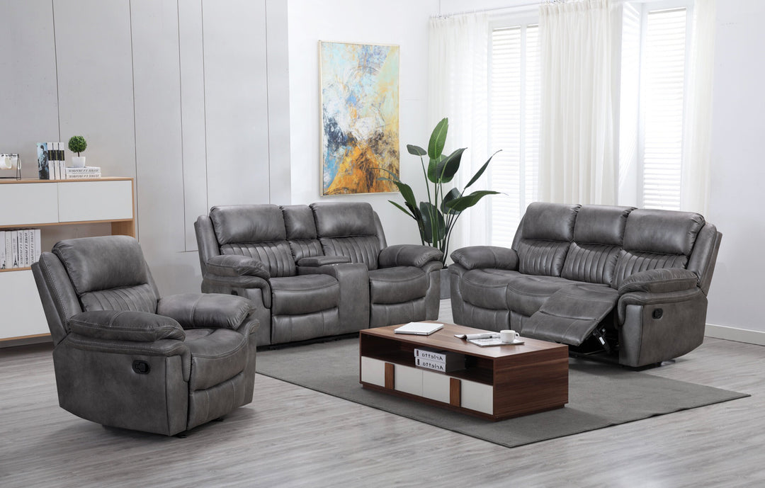 Hampton Collection Recliner Chair Gray | Comfort Meets Style