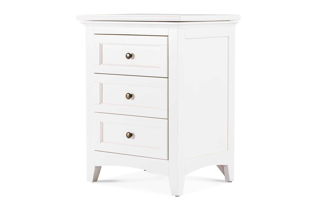 New Traditions Nightstand | White | Hidden Storage