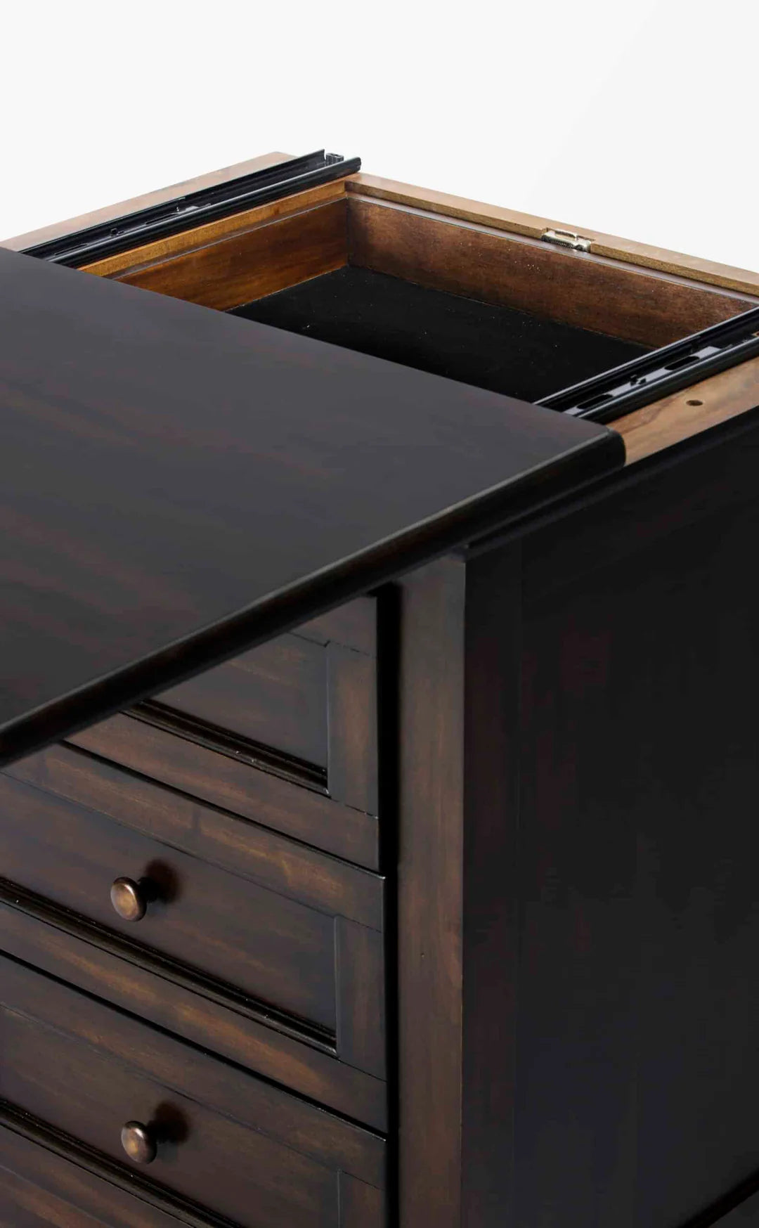 New Traditions Nightstand | Espresso | Hidden Storage