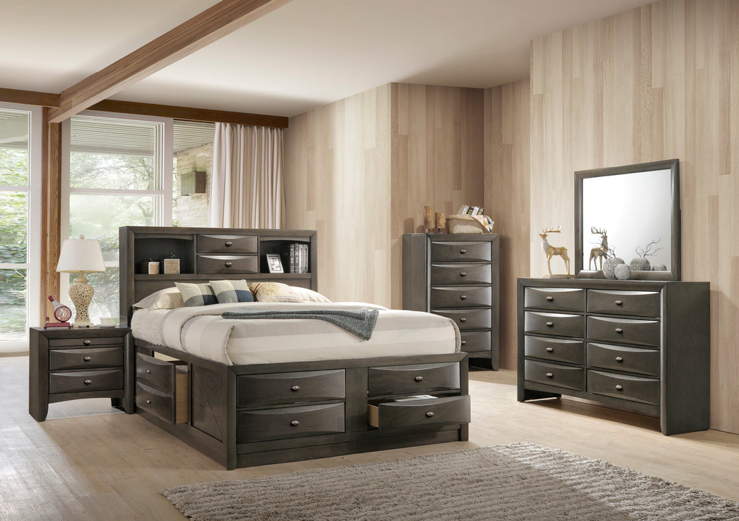 Ultimate Storage Bed Gray - Storage Bed & Captains Headboard