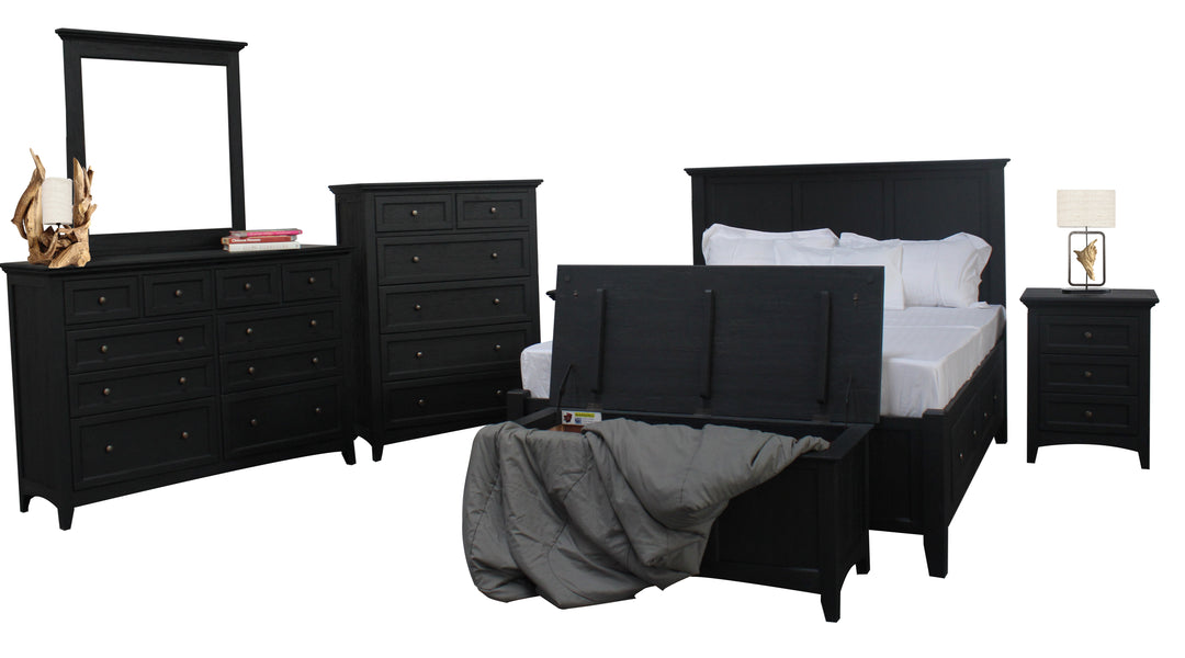 New Traditions Storage Bed - Black