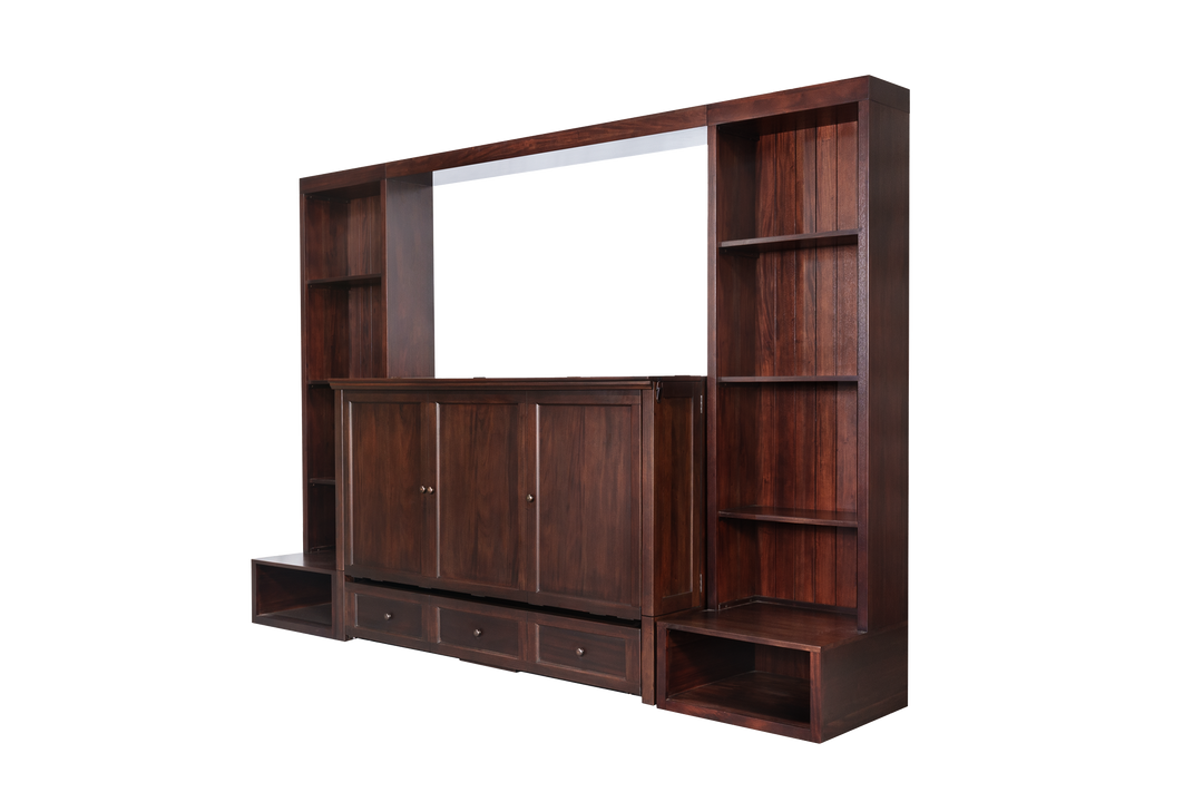 New Traditions Murphy Bed Bookshelf Unit - Espresso