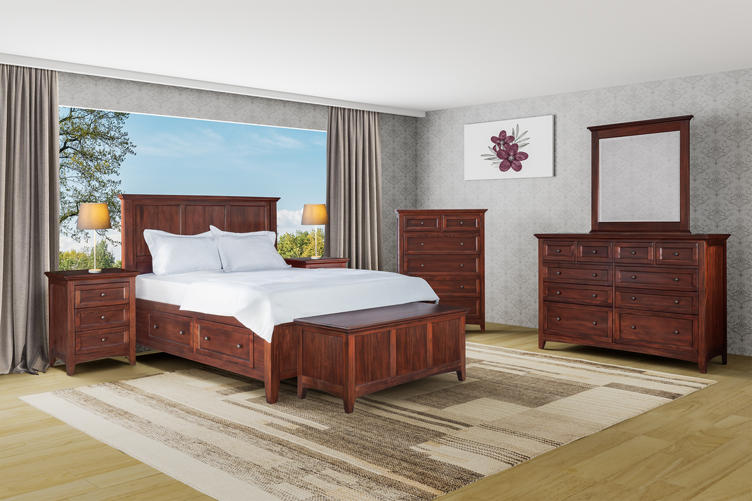 New Traditions Storage Bed - Mahogany