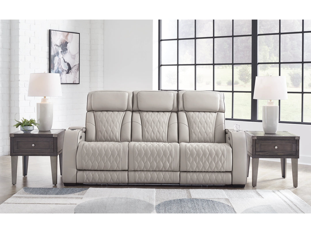 Boyington Dual Power Leather Reclining Sofa