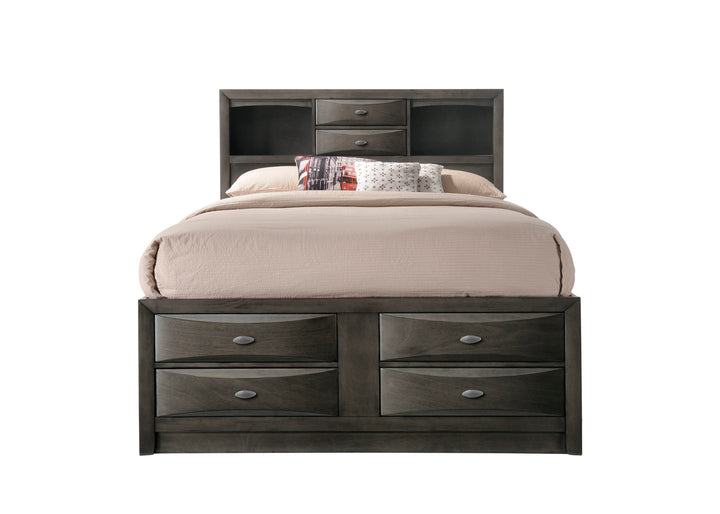 Ultimate Storage Bed Gray - Storage Bed & Captains Headboard