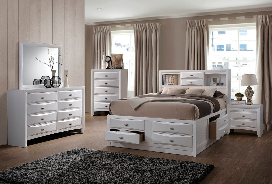 Ultimate Storage Bed White - Storage Bed & Captains Headboard